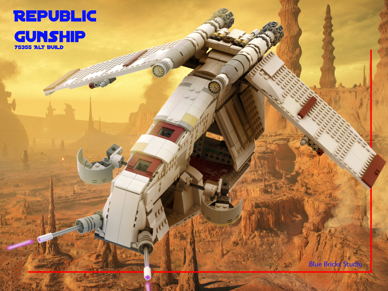 75355 Republic Gunship alternate build