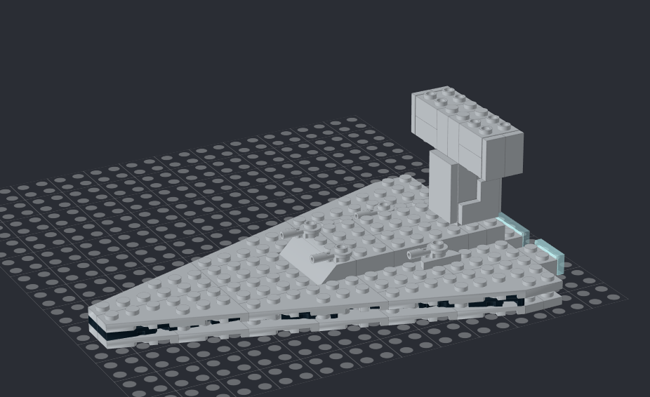Flat Space Ship (alt build for 76295) alternate build