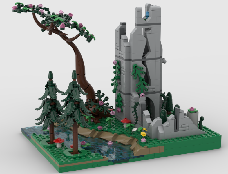 The ruins of the tower