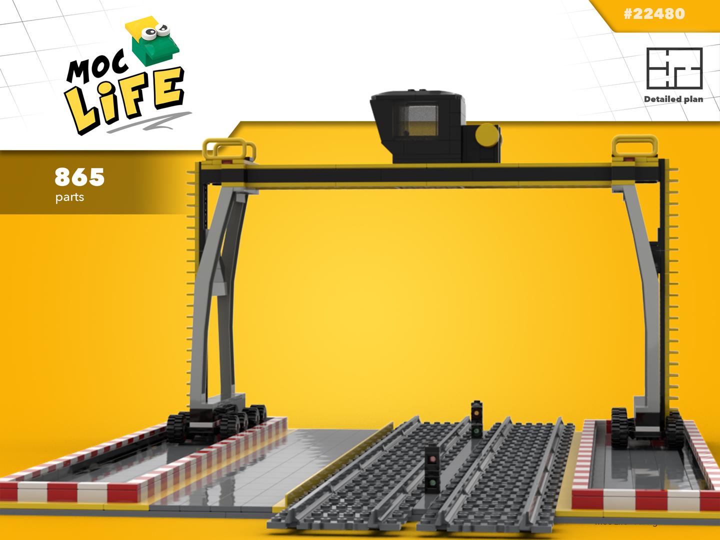 Crane docking train station