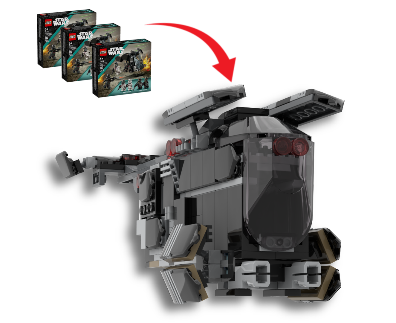 Imperial Patrol/Transport (Police) Gunship 75412 Alternate Build