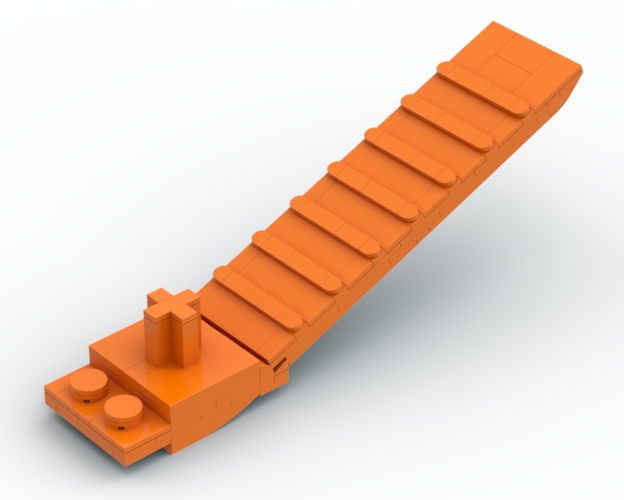 Large Orange Brick Separator