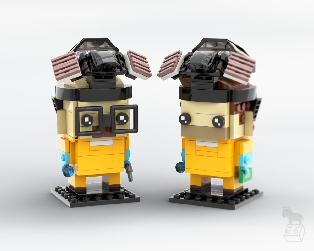 Breaking Bad Brickheadz Collection - Walter White &amp; Jesse Pinkman