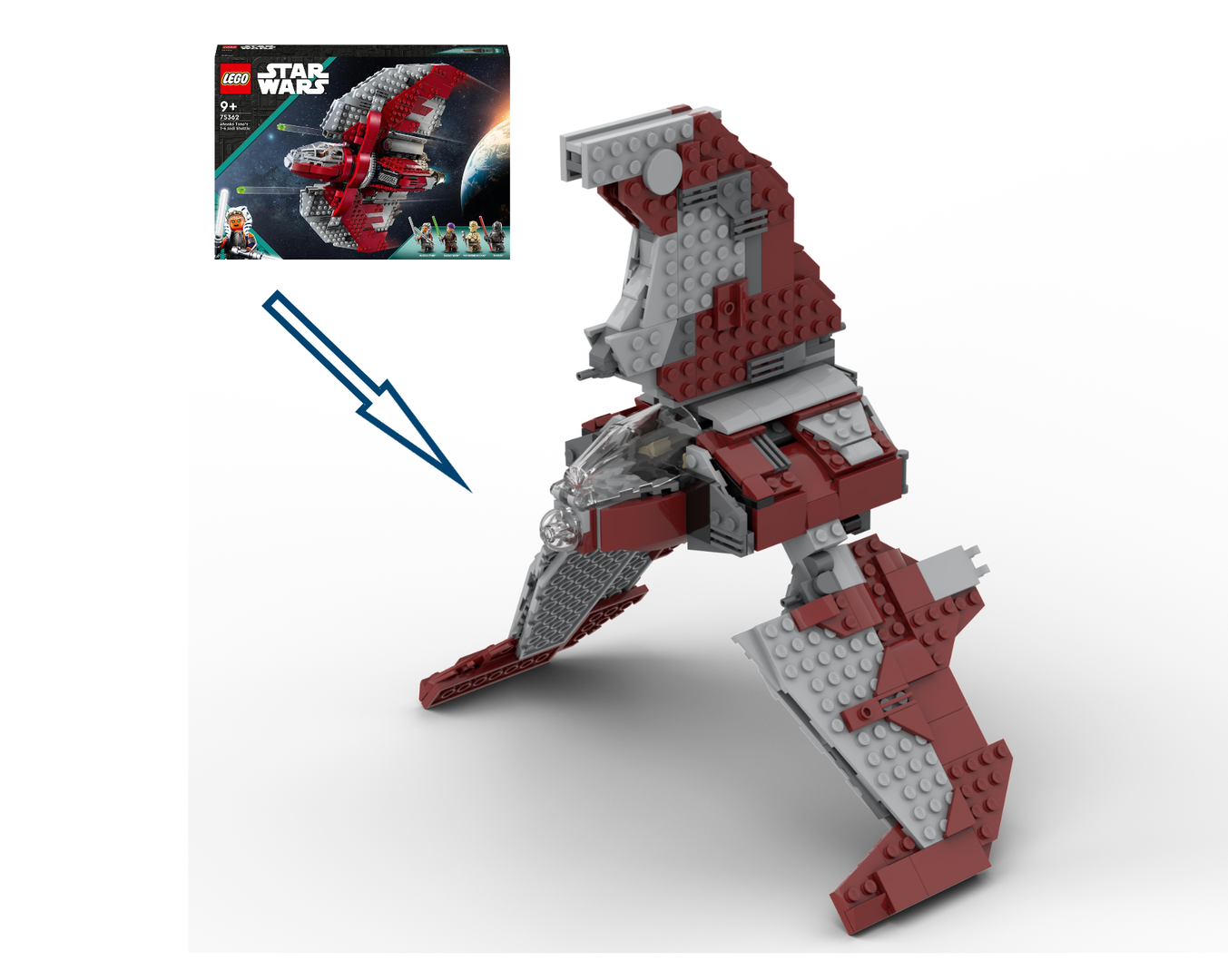 "ETA Class Shuttle" 75362 alternative build (MOC)