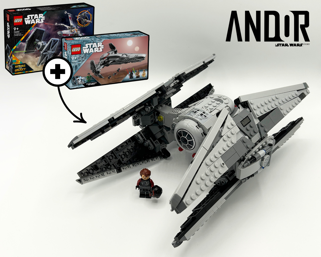 Tie Avenger from ANDOR (75383 + 75393 Alternate Model)