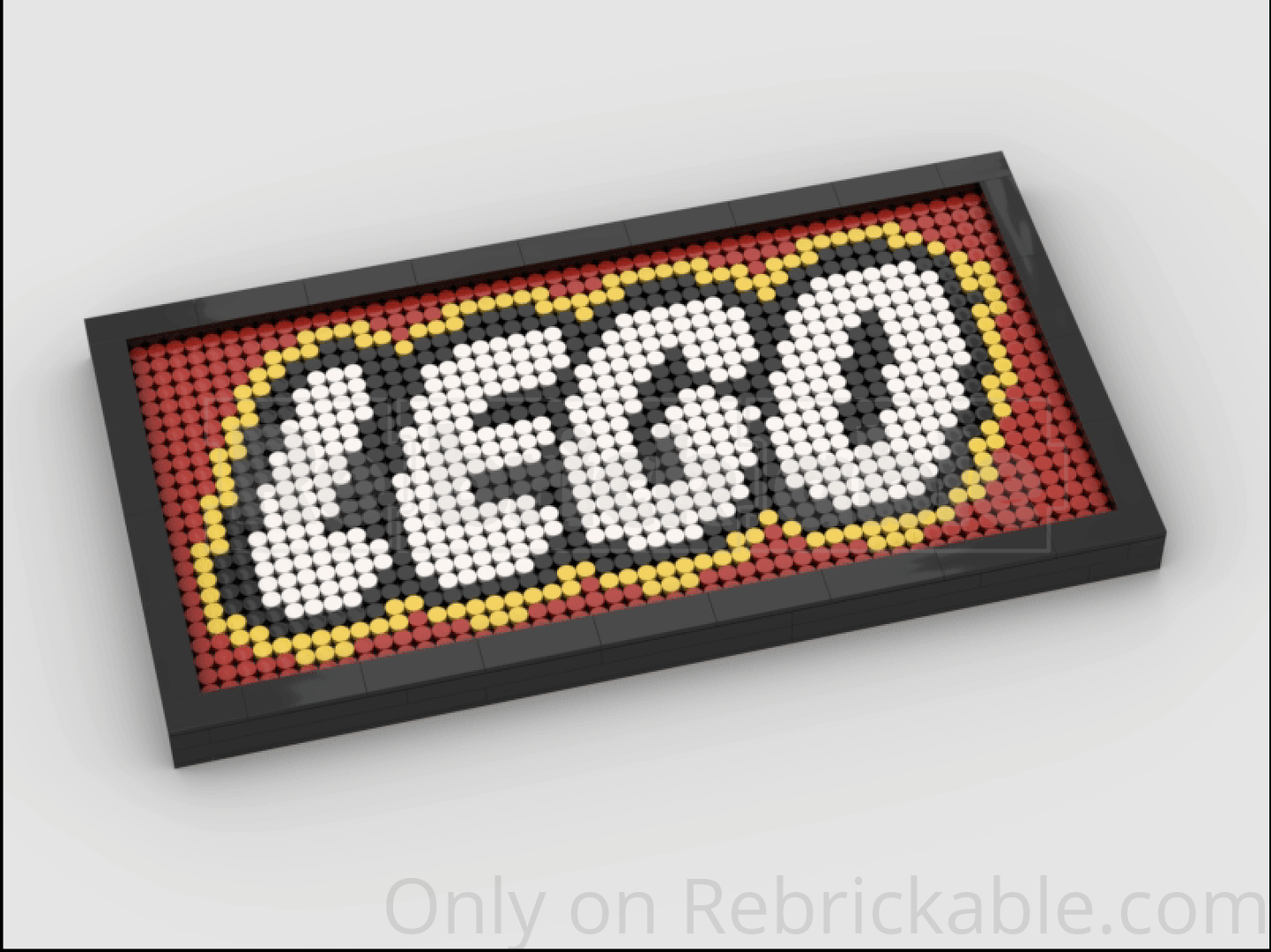 Lego Logo Pixel Art