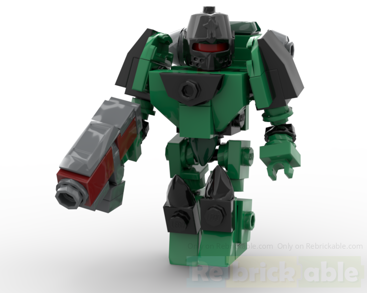 Salamander Space Marine 40k - Minifigure Scale