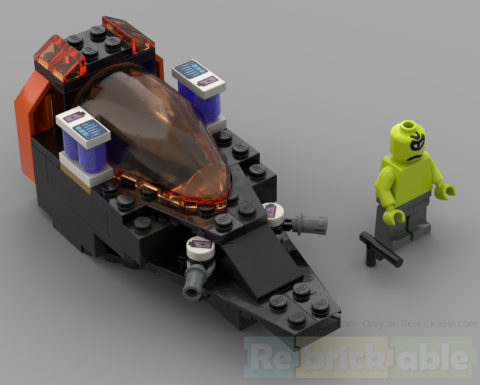Evil Alien Ship With Airlock System