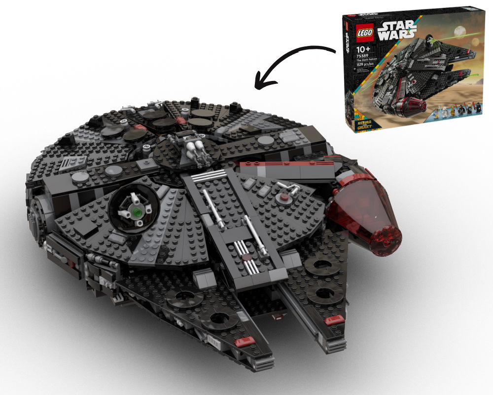 Mirrored Dark Falcon - 75389 Alternate Build