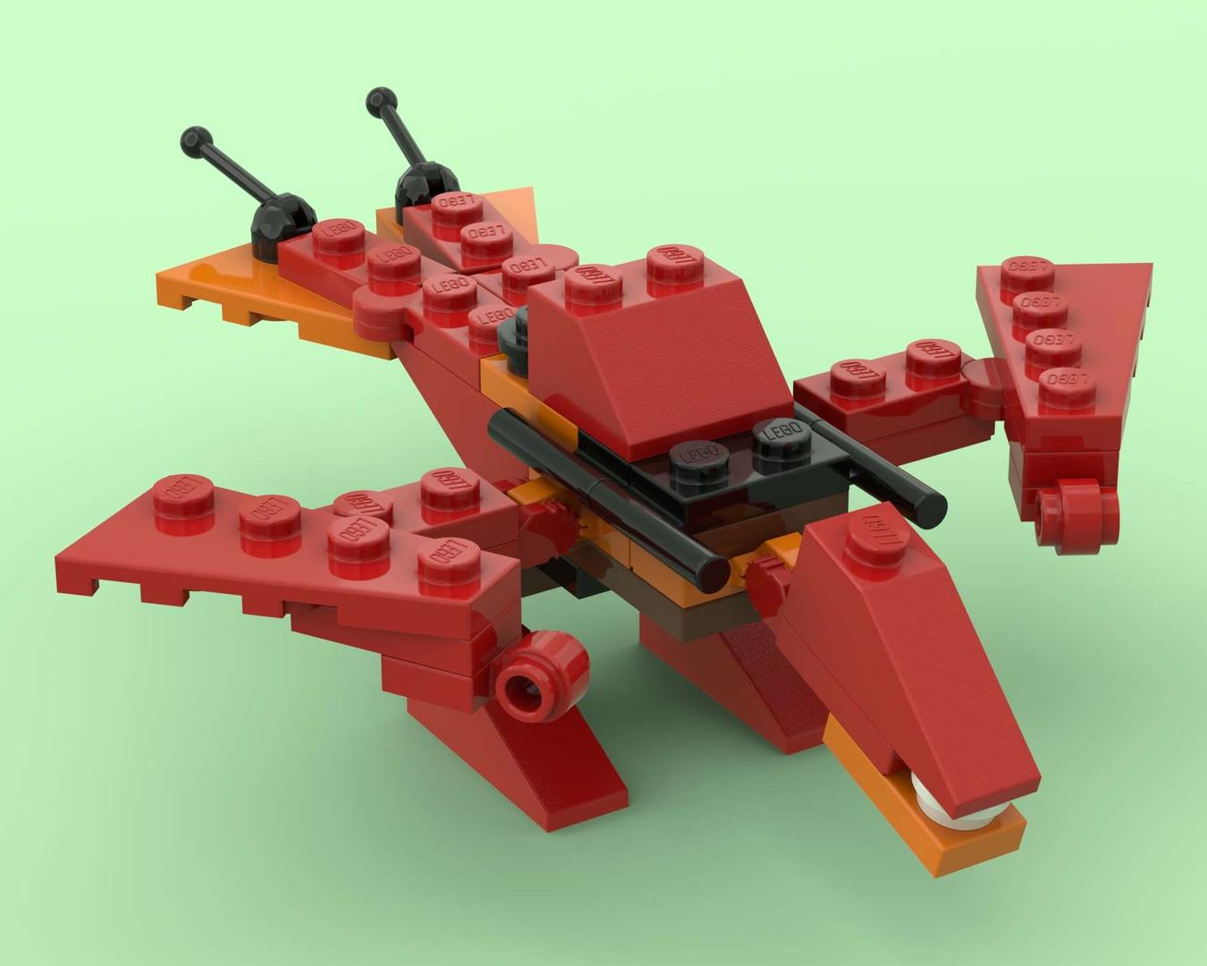 4349 alternate build "Tiny Red Dragon"