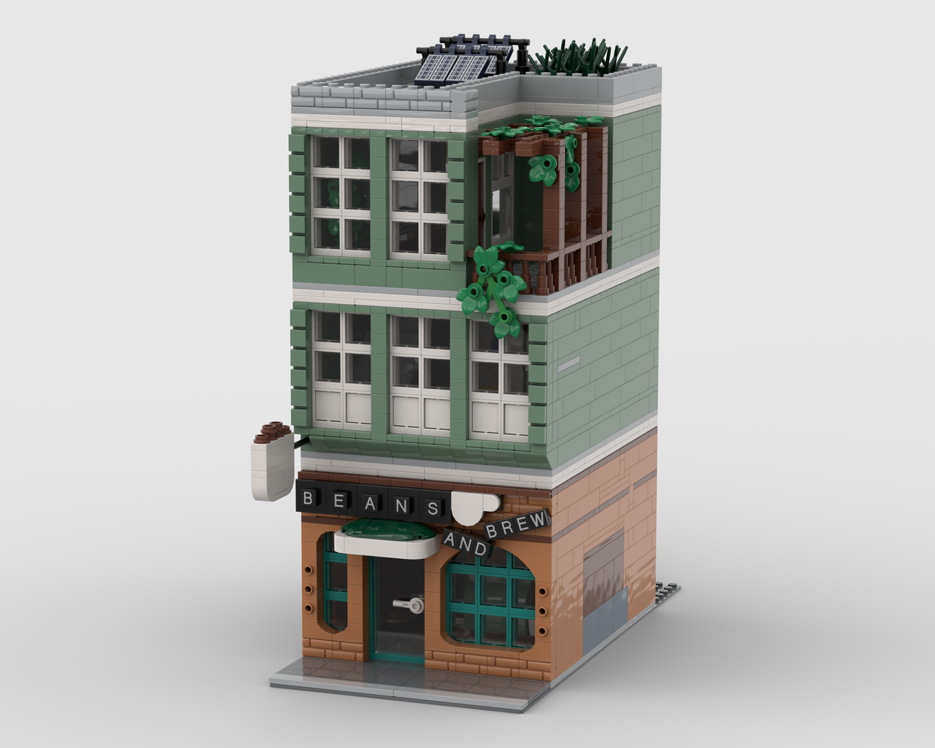 Beans &amp; Brew - Coffee Shop &amp; Apartment Modular