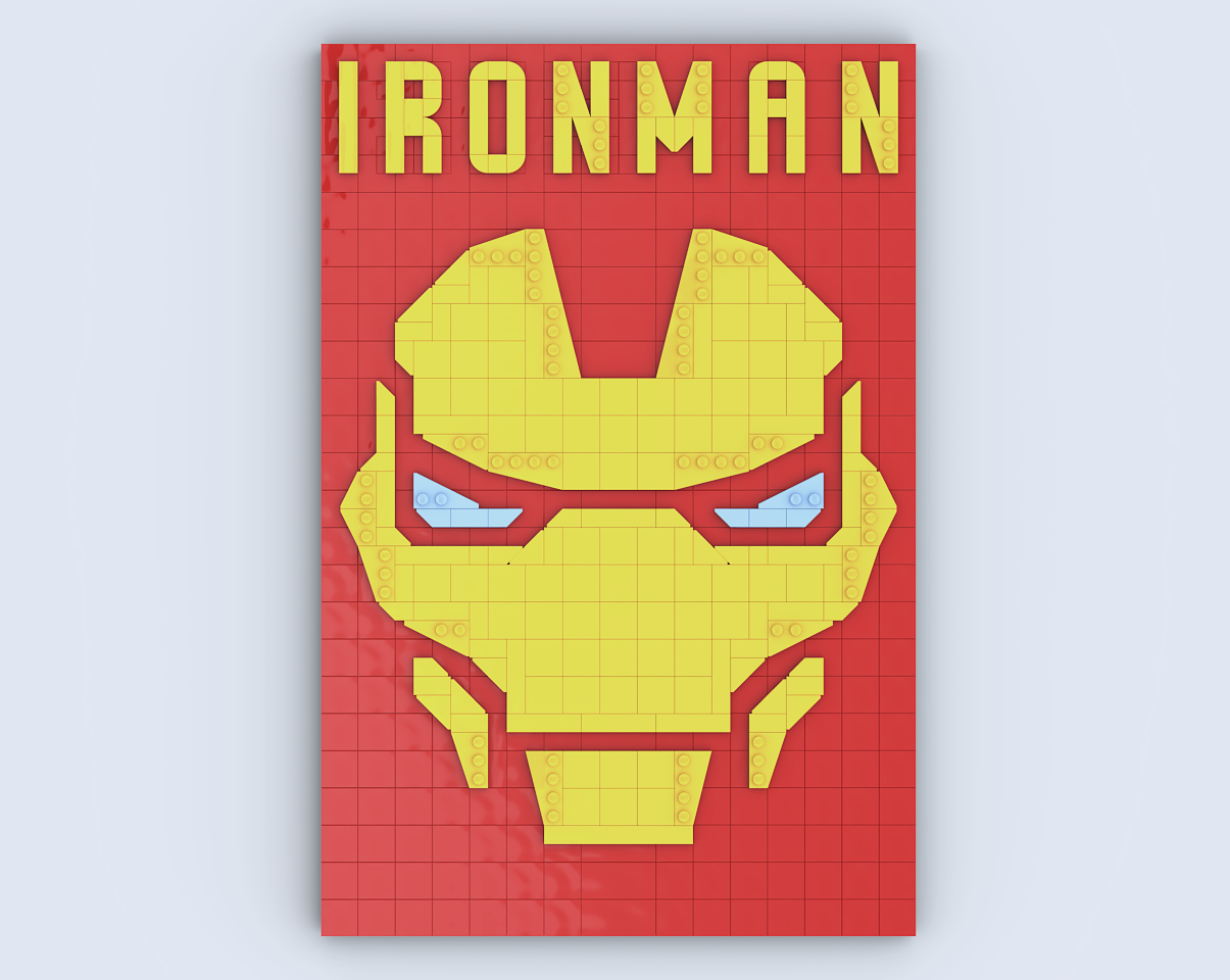Iron Man Poster-Style Logo by Vicarity