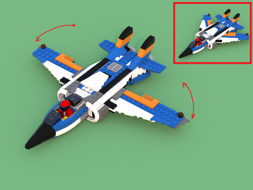 31008 minifig F14 inspired jet