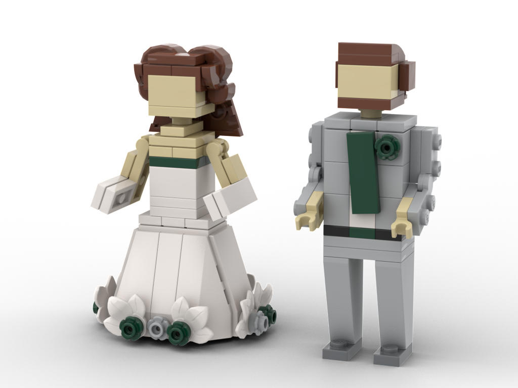 Wedding party Bride and Groom Minilander