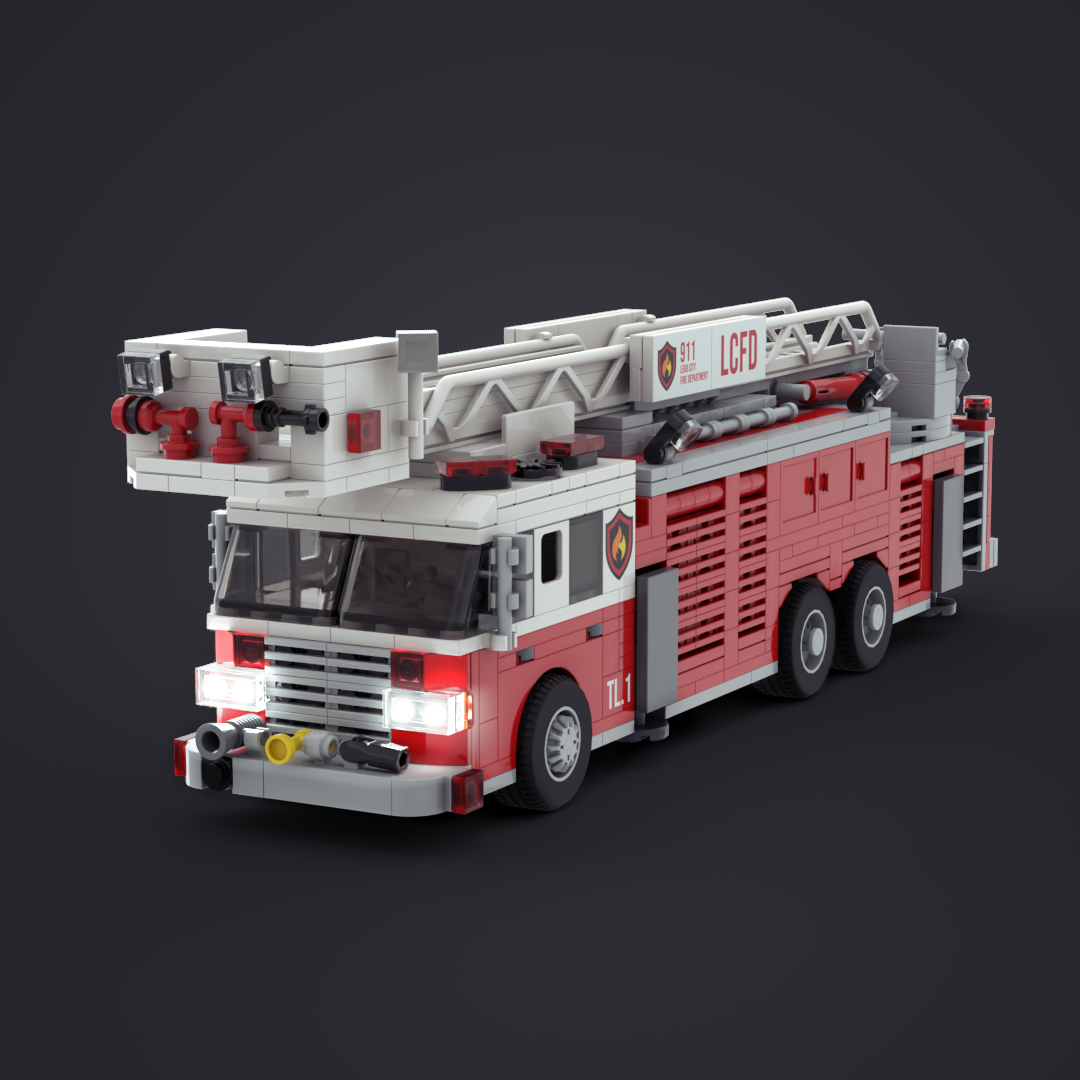 Tower-Ladder Fire Truck