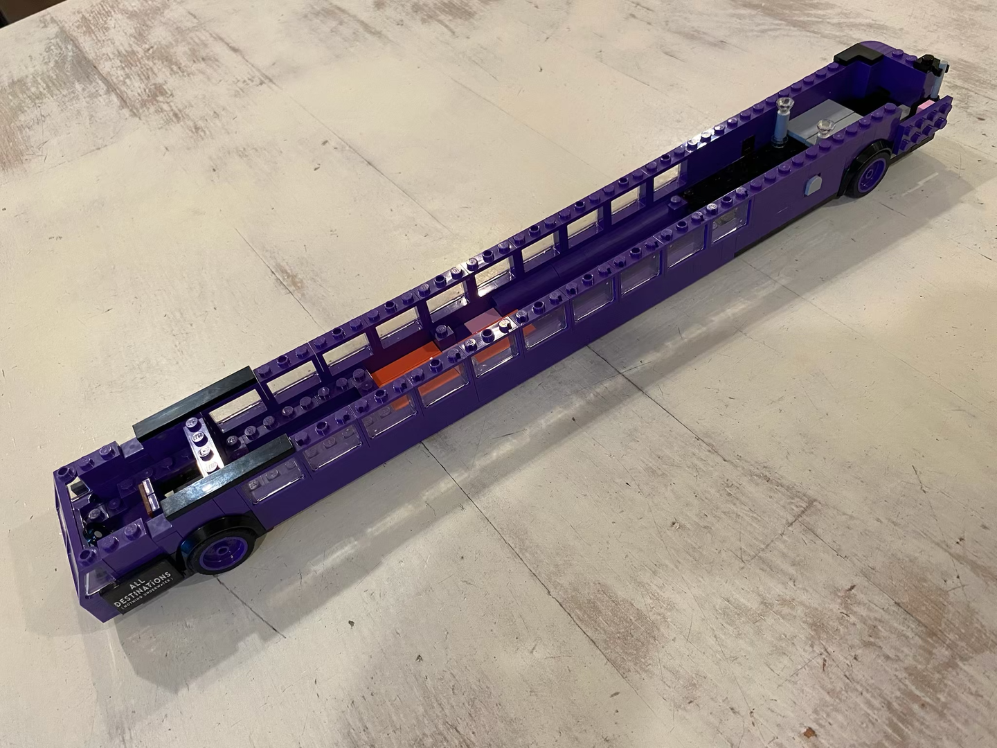 Purple Convertible Limousine alternate build