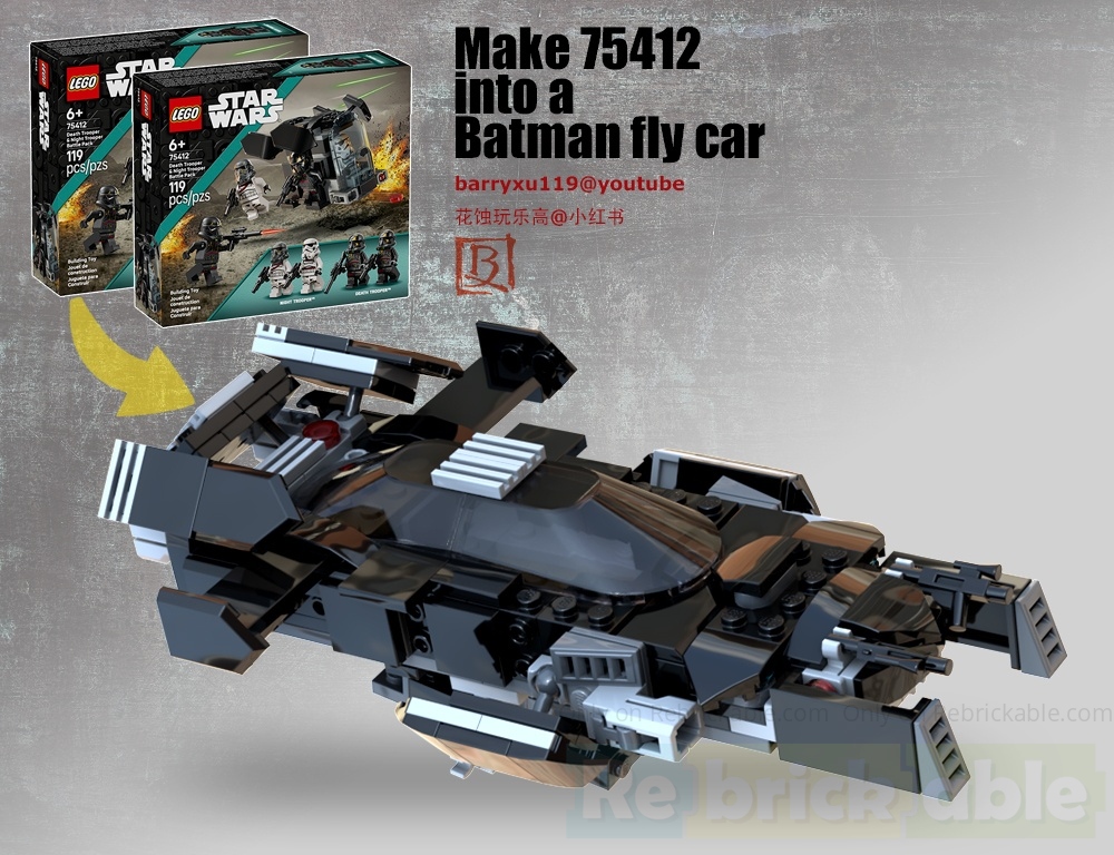 Turn 75412 a Bat Flying Car