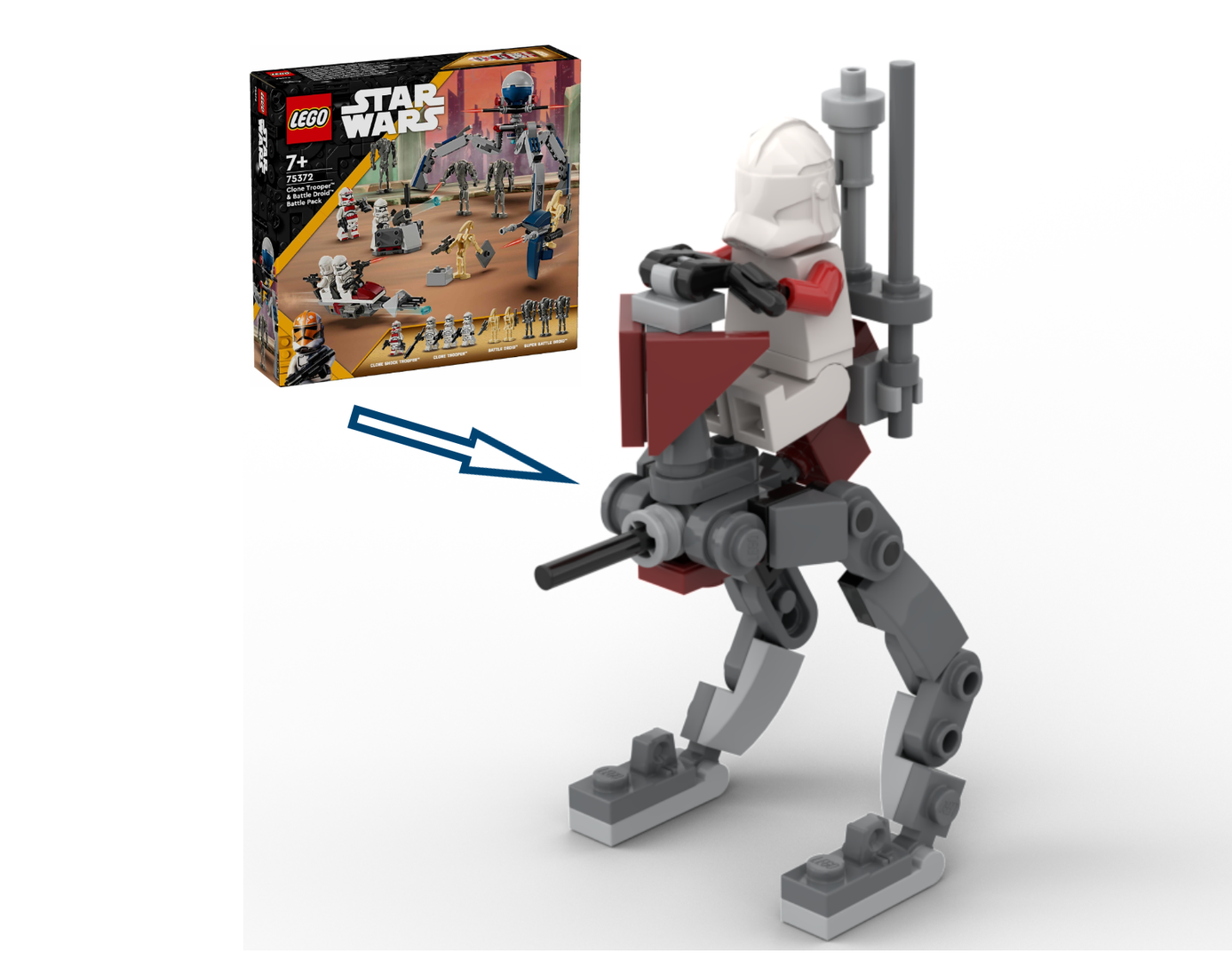 "AT-RT Coruscant Guard" 75372 alternative build (MOC)