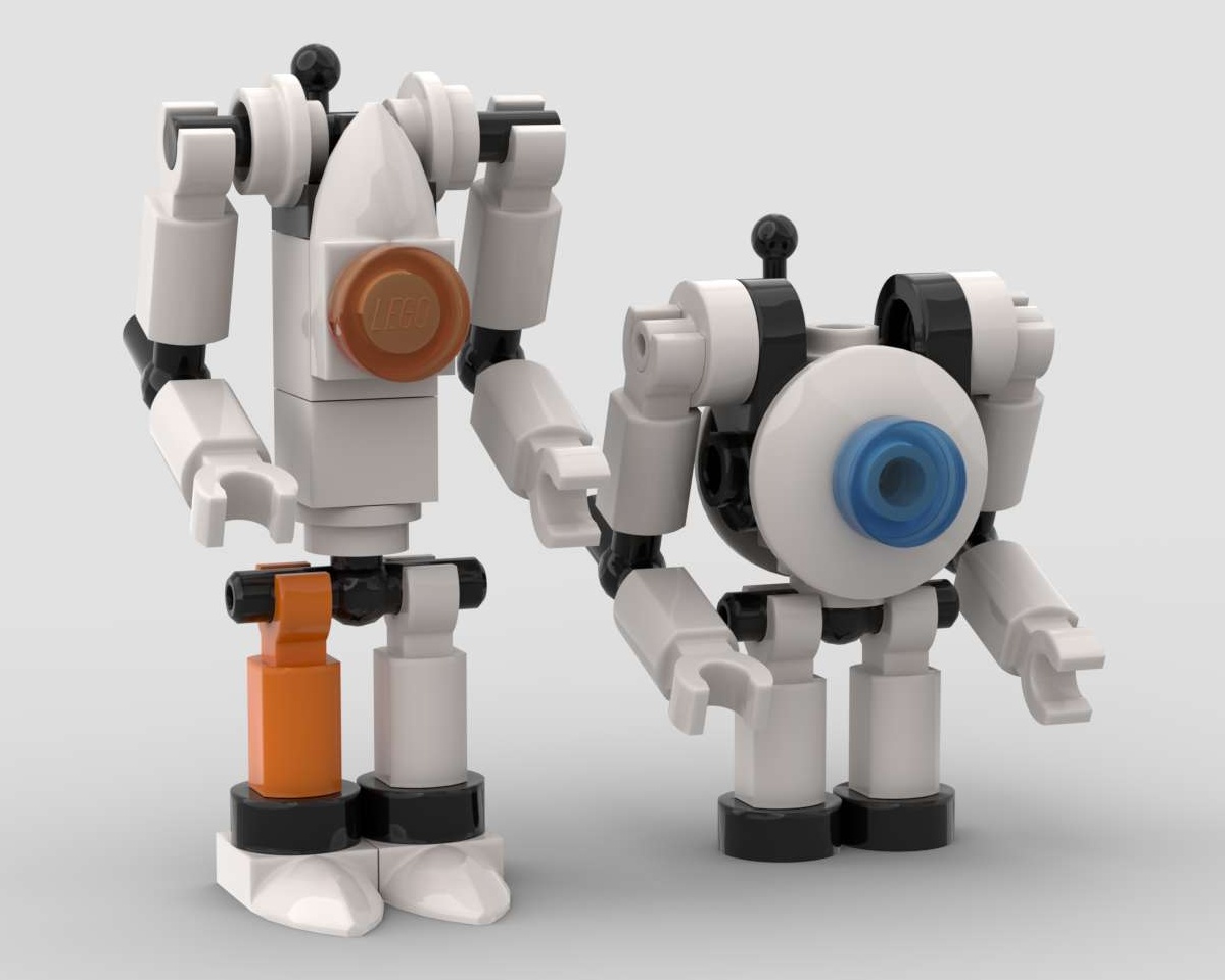Portal 2 co-op P-body and ATLAS