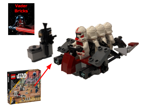 Clone Transport and Storage Speeder (75372 Alt)