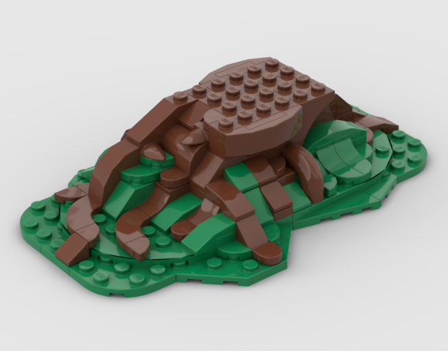 Root base for a bonsai tree