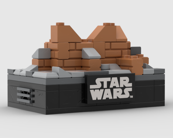 Battle Scene Display for Minifigs