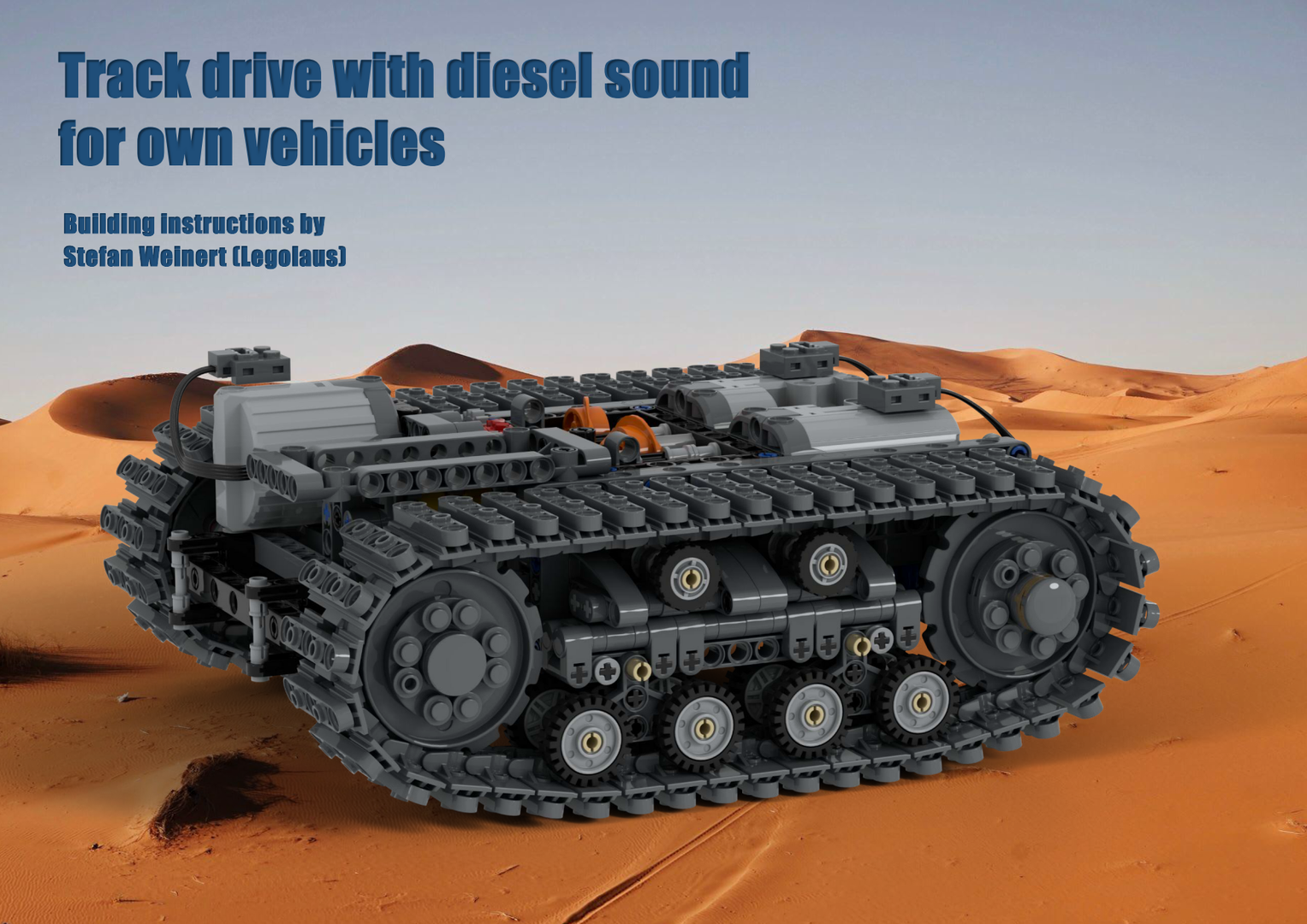 Track drive with diesel sound for own vehicles