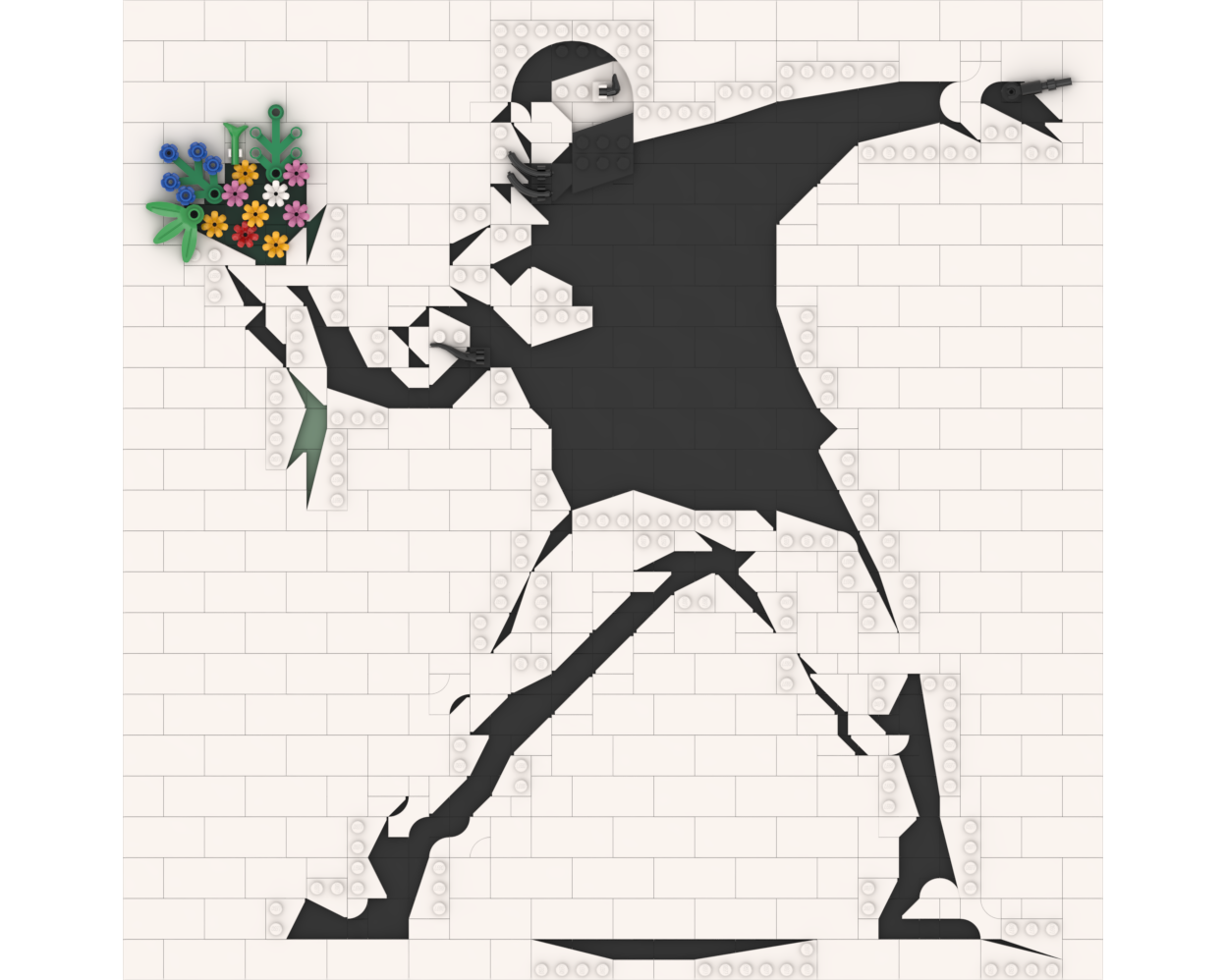 Banksy - Flower Throw