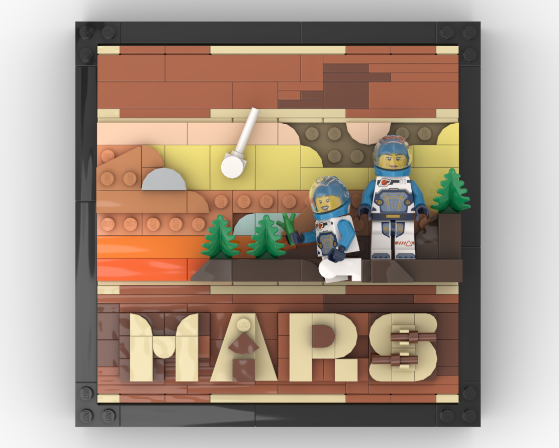 Terraforming Mars Cover Art with Frame