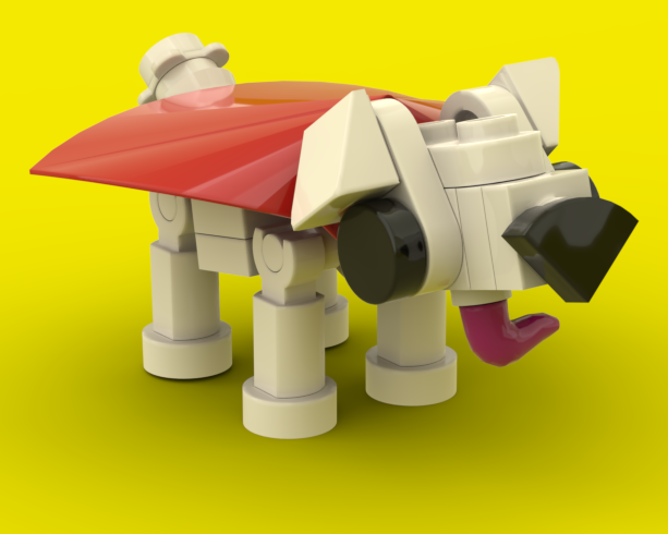 Brick Built Dog - Krypto the Superdog - Super Man