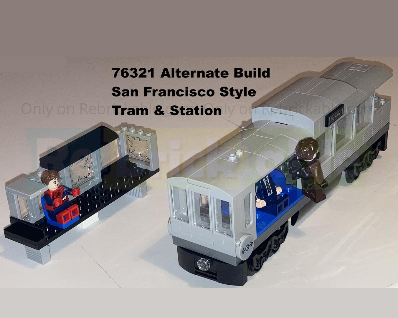 76321 Alt Build - San Francisco Style Tram & Station alternate build