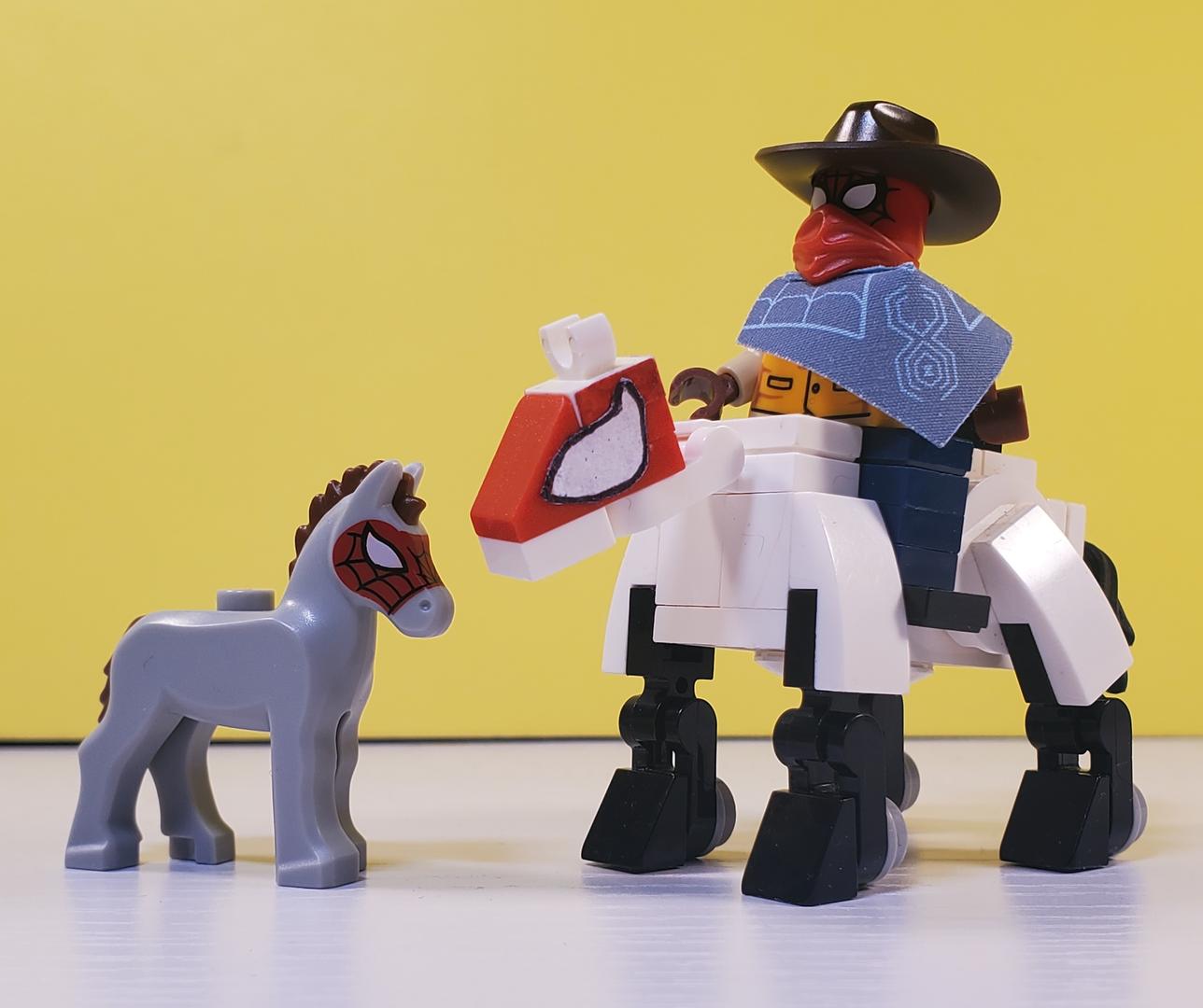 Brick Built Horse -- Spdier-Horse -- Across the Spdier-Verse