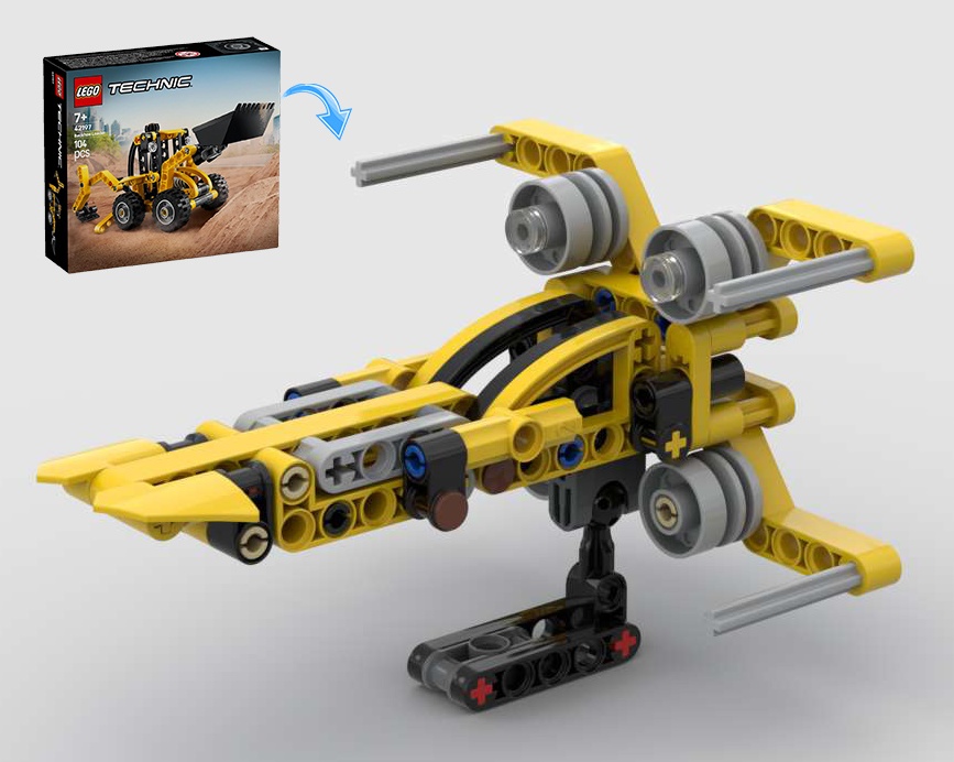 T-65 XWing 42197 Alternate Build