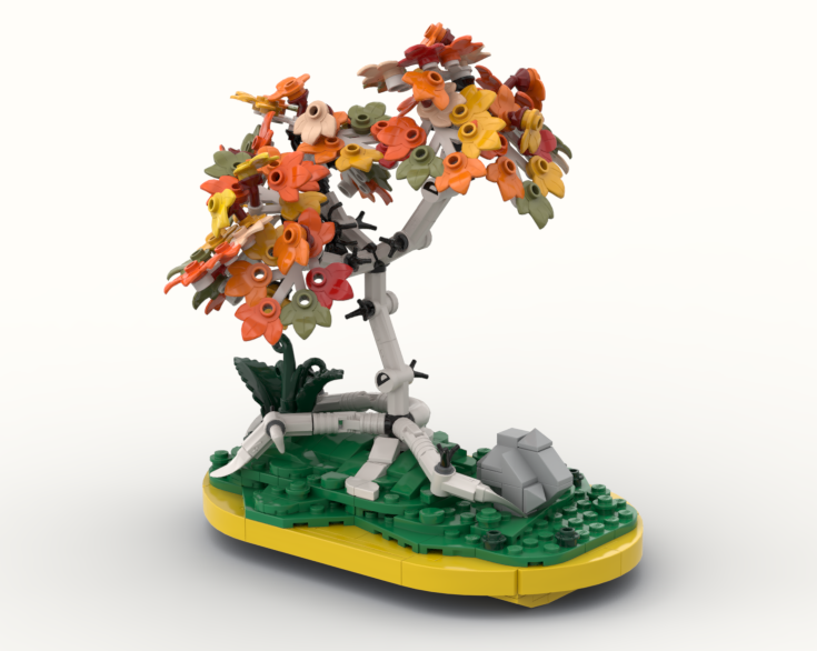 White birch bonsai tree