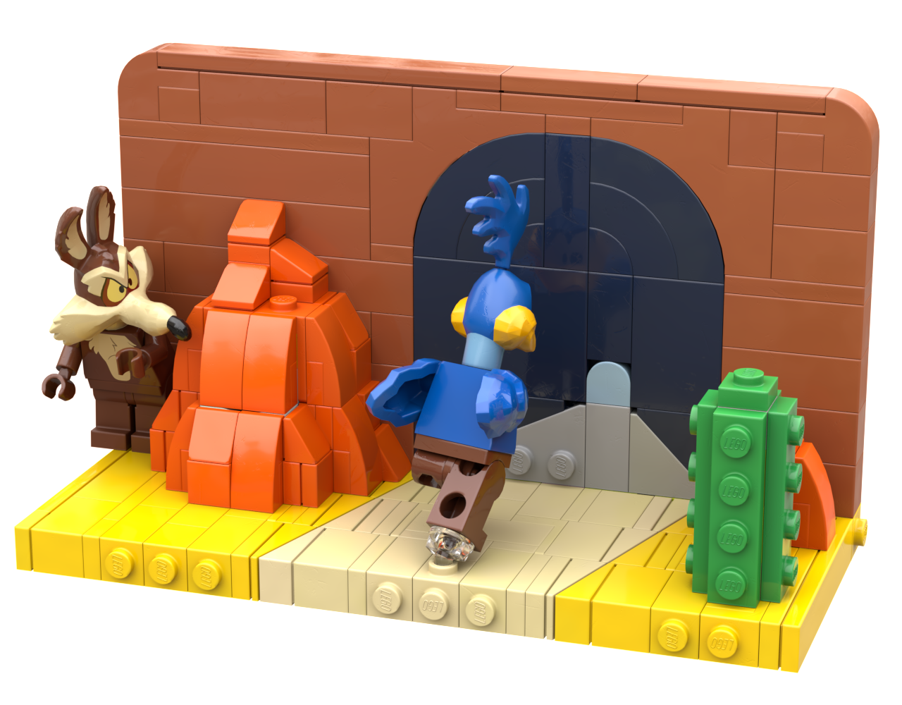 Wile E. Coyote paint gag