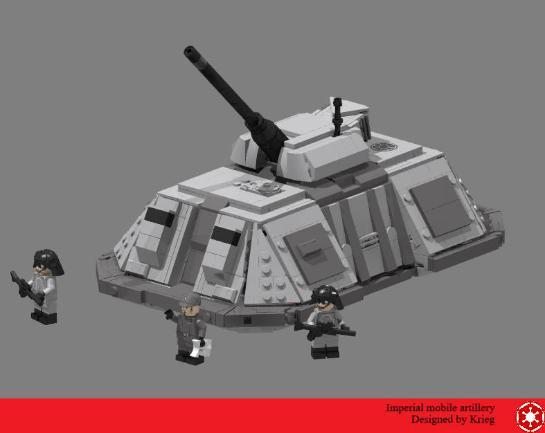Imperial mobile artillery hovertank