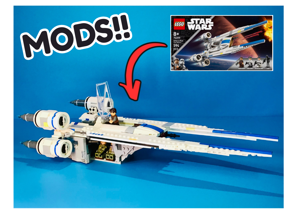 LEGO UWing starfighter 75399 modifications!!!