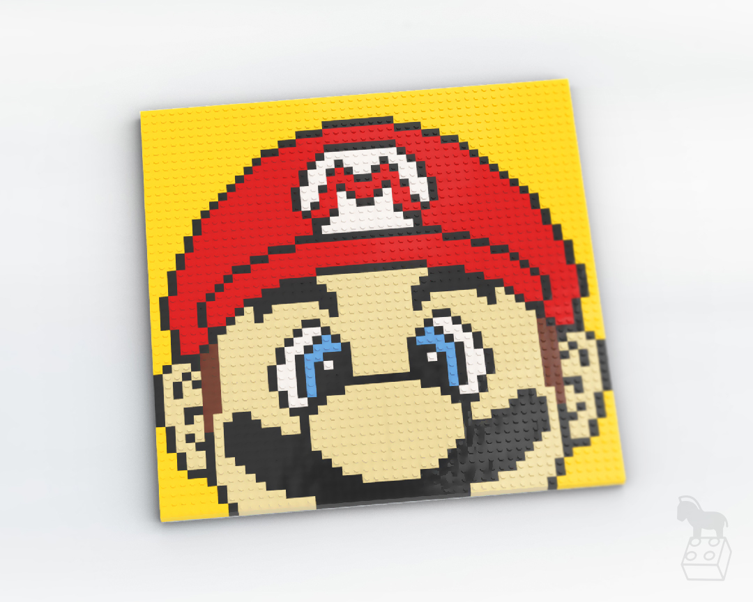 Super Mario Brick Art Mosaic