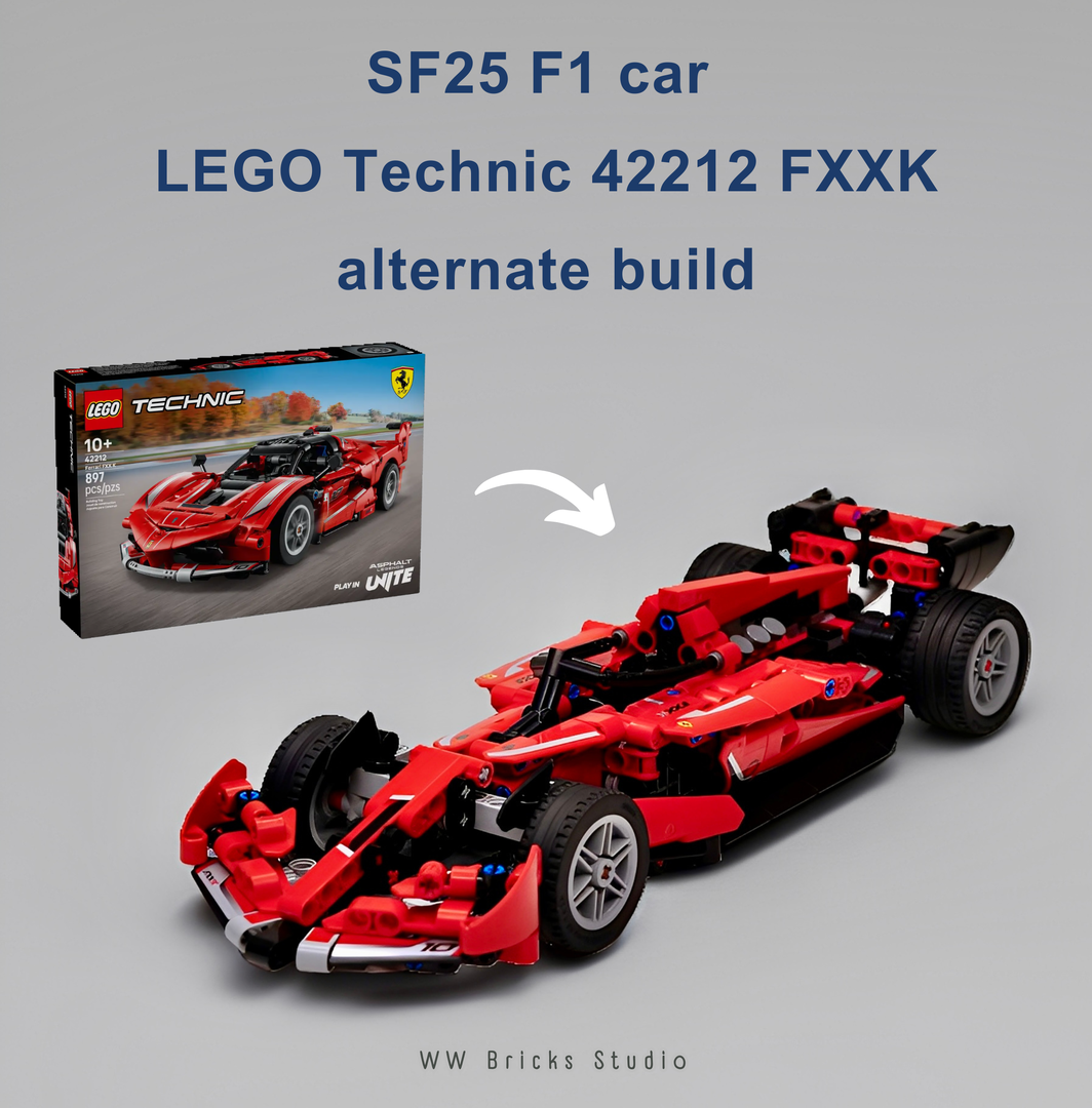 SF25 F1 – LEGO Technic 42212 FXXK  Alternate Build alternate build