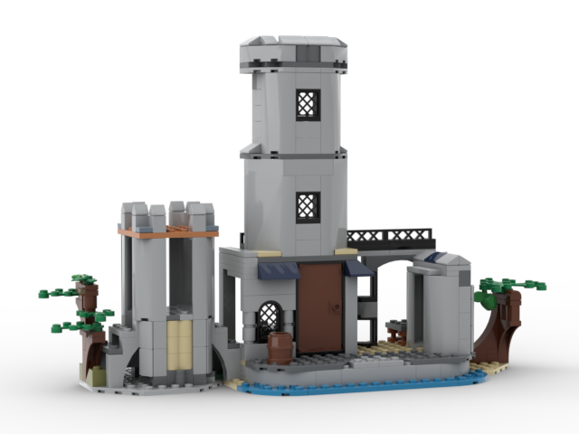 Medieval Dockside Tower alternate build