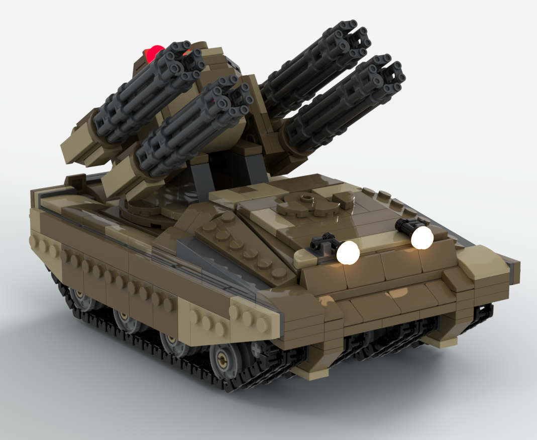 SPAAG "Hailstorm" with munition trailer – Custom LEGO® MOC