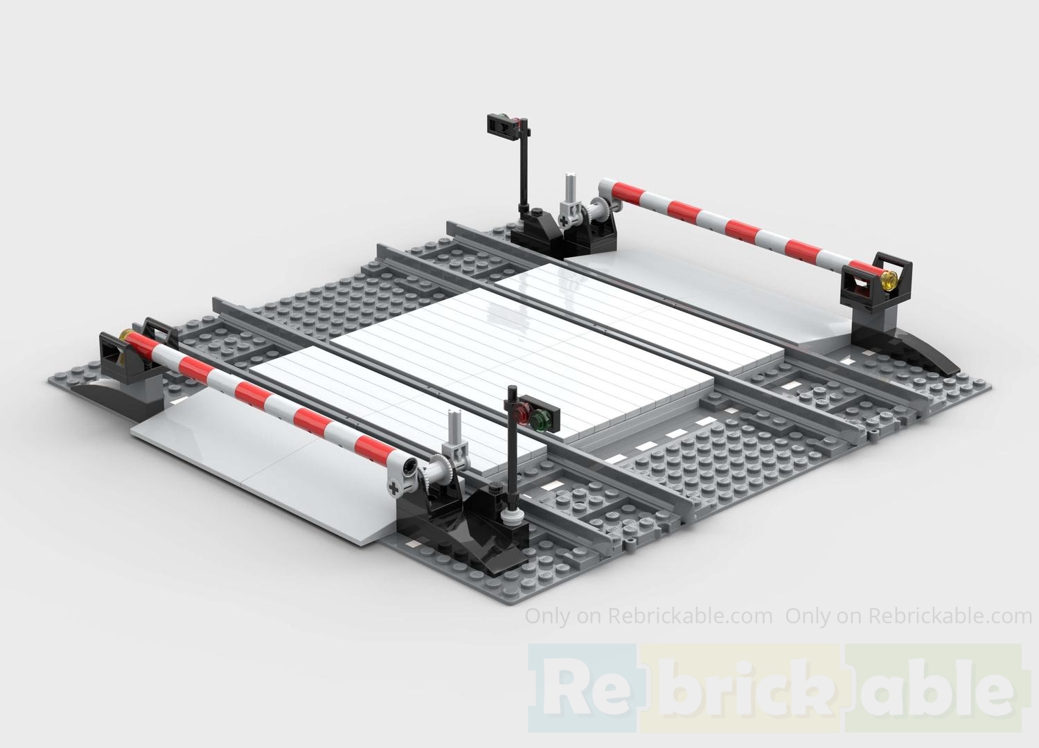 Railway crossing (two tracks)