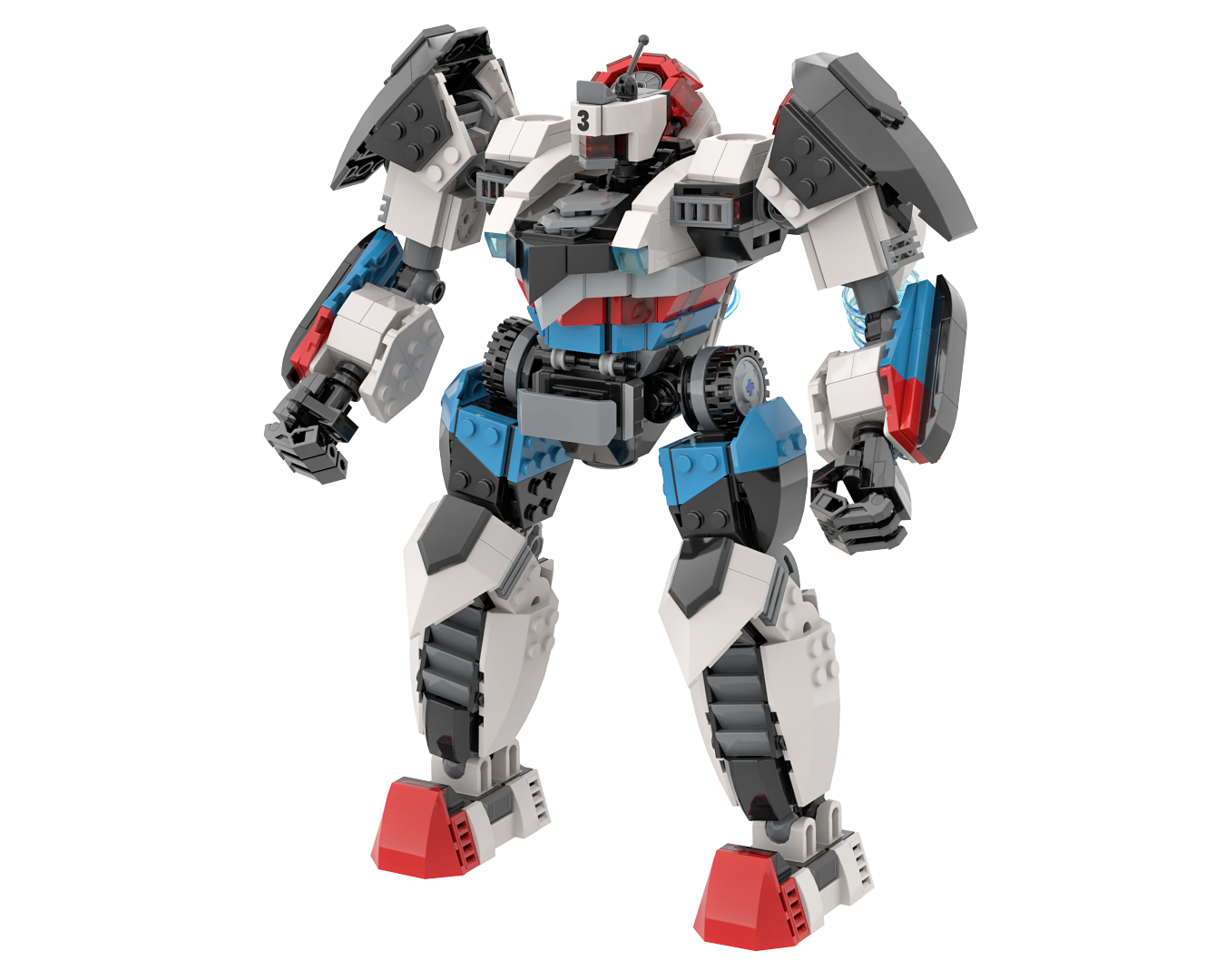 Jetpack Racer Mech - (71048-3 Modification)