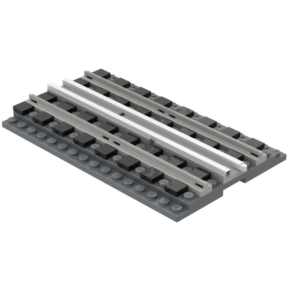 Ballasted Straight Track 12V [L-Gauge compatible]
