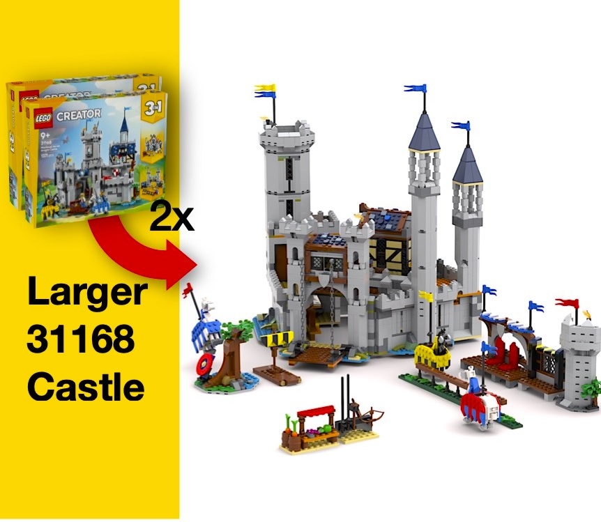 Larger Medieval Horse Knight Castle