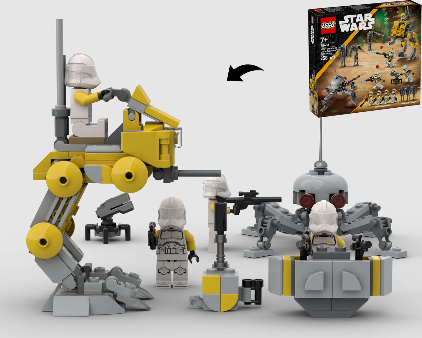 327th AT-RT Walker - Alternate Build of 75431 327th Star Corps Clone Battle Pack alternate build