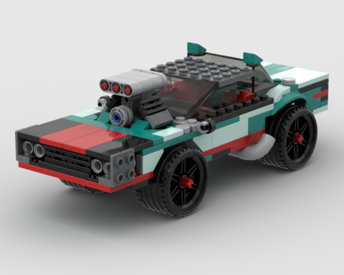 1970 dodge charger - 31127 Creator Street Racer B-model