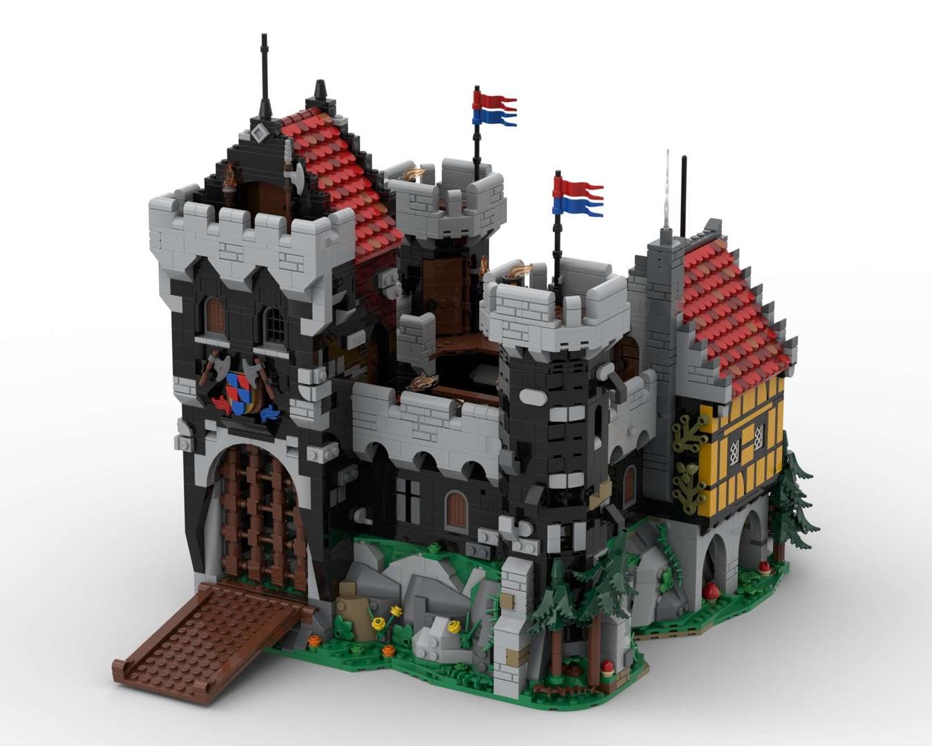 MOC - 6086 Black Knight's Castle Remake