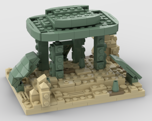 ancient warrior display stand.