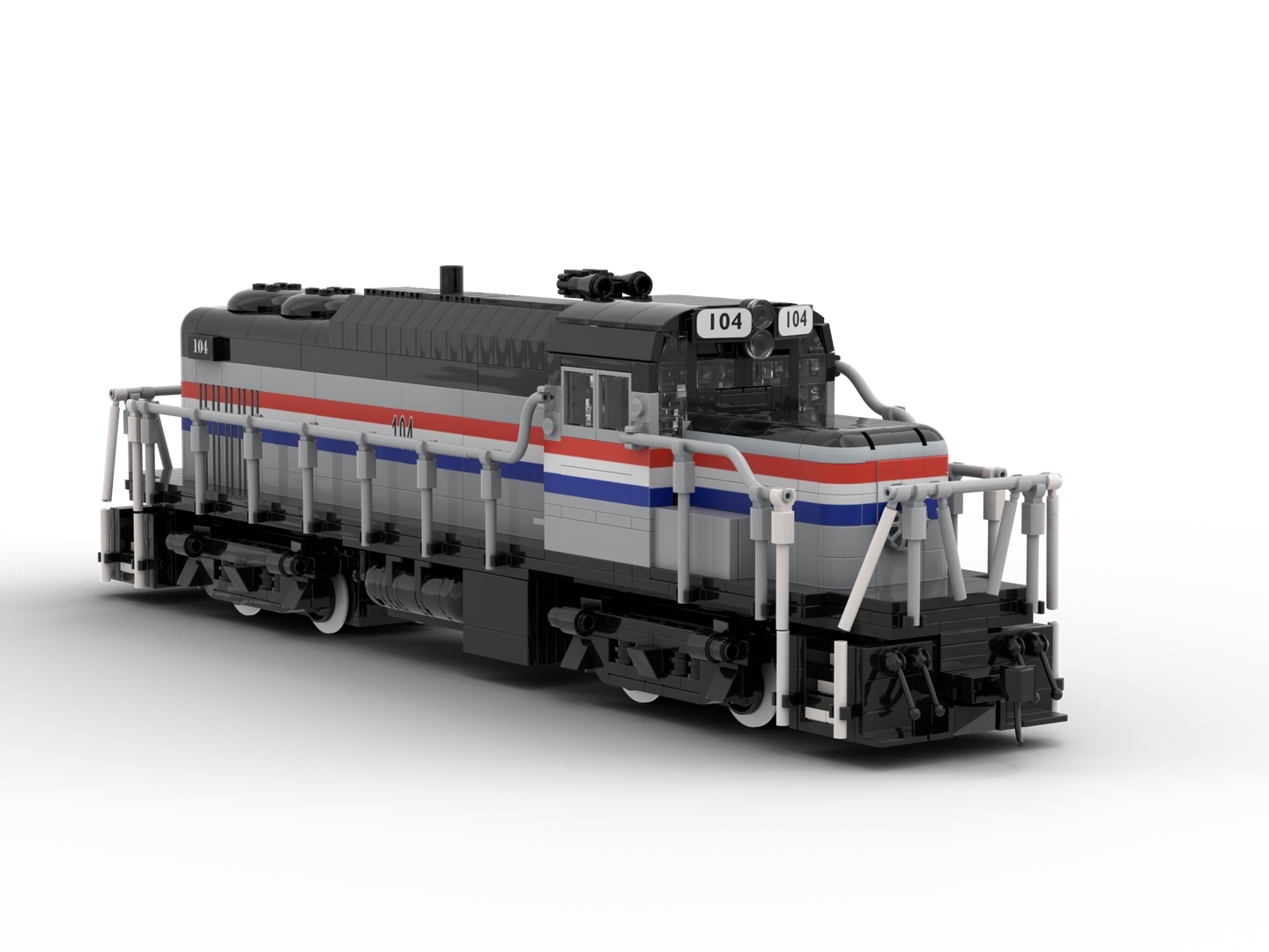 Alco RS-3M Commuter Train Low Nose